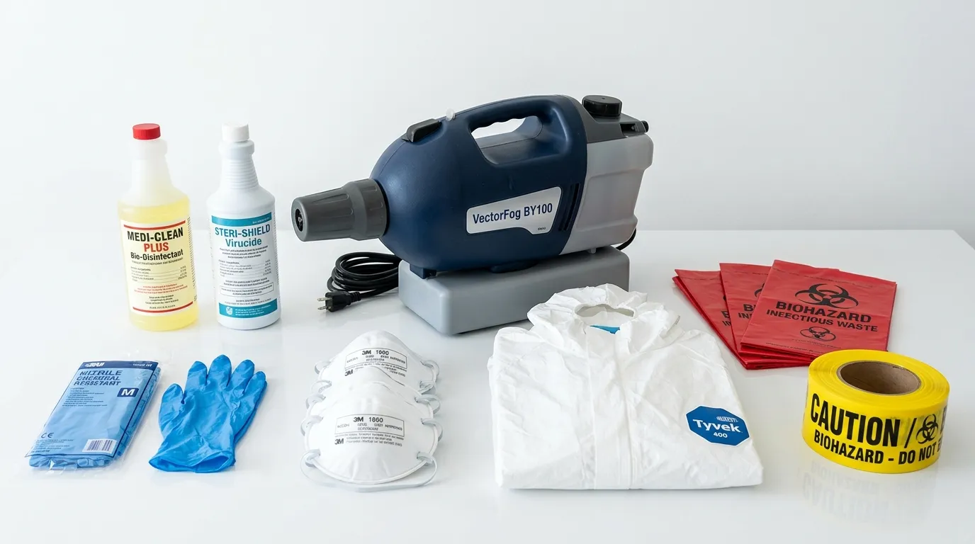 Professional biohazard remediation crew working in Bradley Gardens