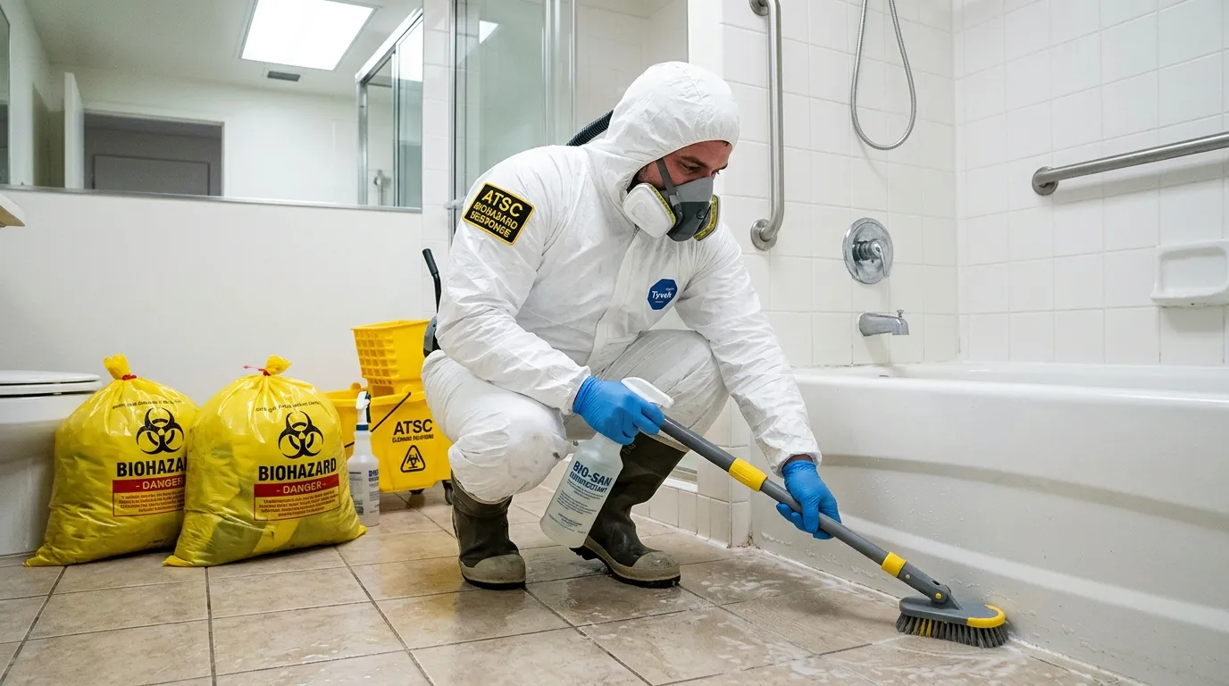 Decontamination equipment deployed for Blood Cleanup in Bradley Gardens